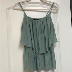 Sage green camisole flowy top